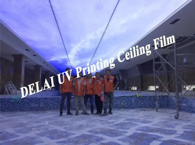 

Supersize 36M Long Universe Printing Stretch Ceiling Film with backlit for home decoration ceiling film
