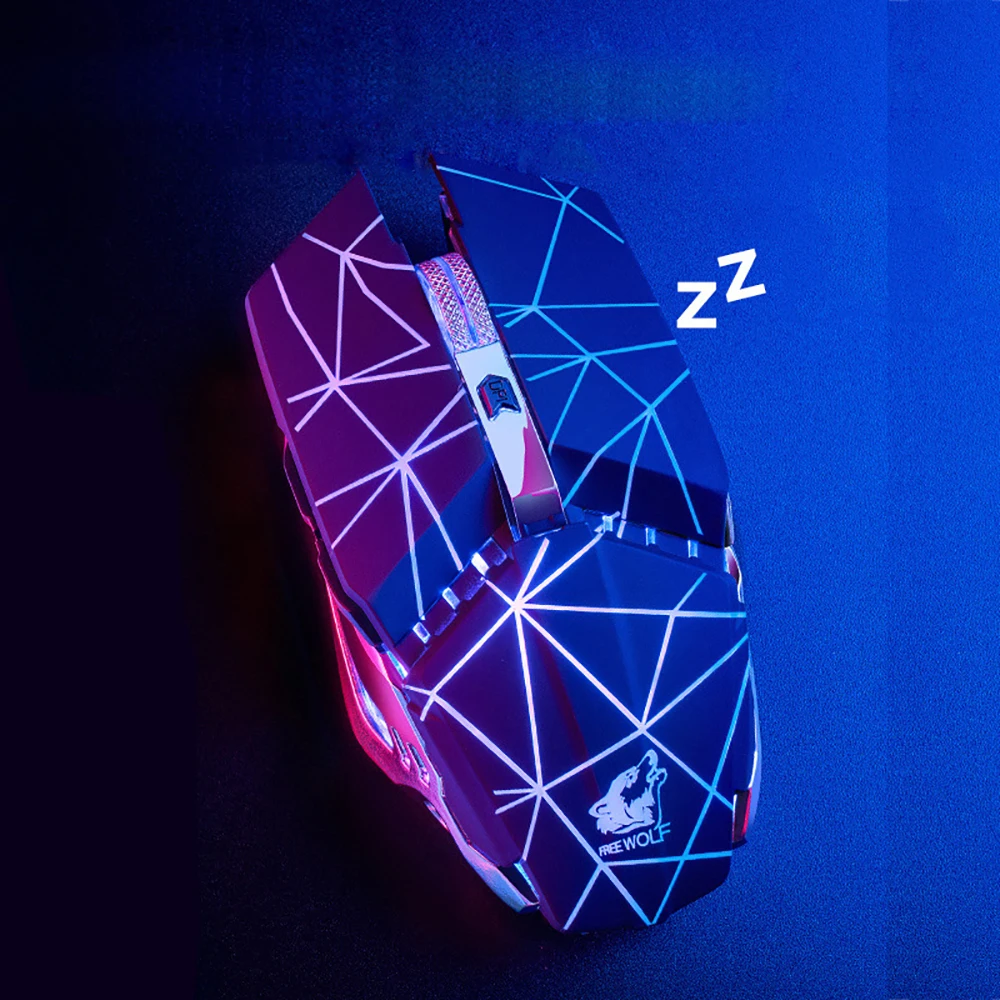 Профессиональная Беспроводная игровая мышь 2 4g 7 кнопок 1600 dpi регулируемая