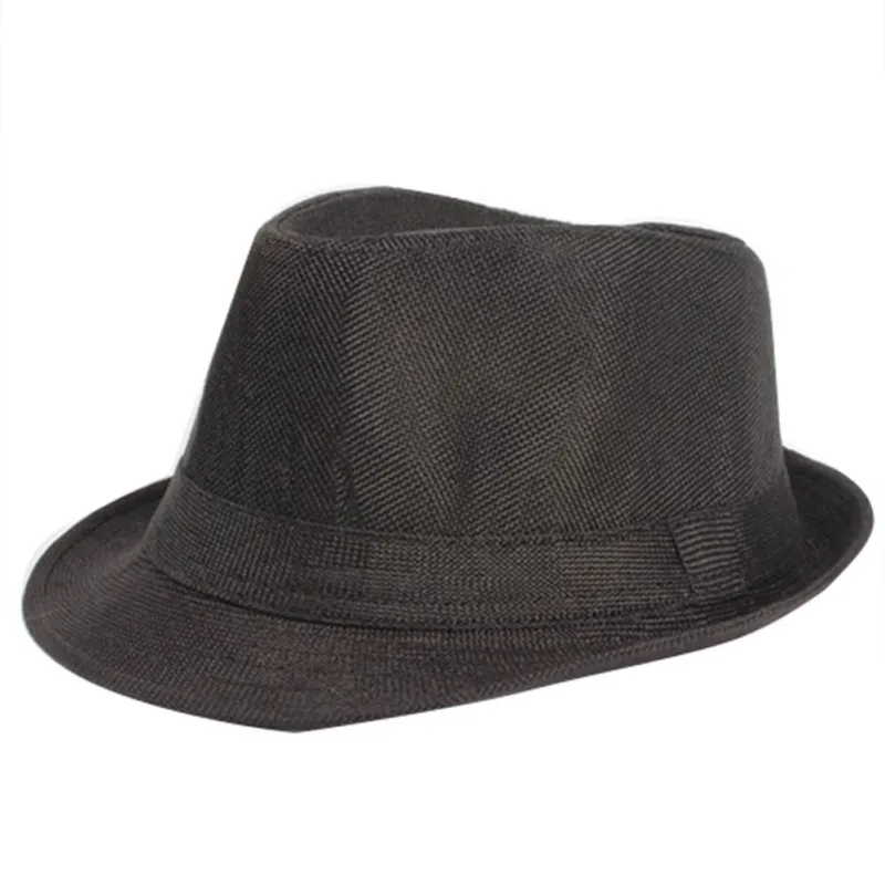 Unisex Men Women Summer Fedora Trilby Hat Gangster Panama