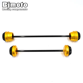 

BJMOTO MT 07 Motorbike Pair Rear Front Axle Fork Crash Slider Protector Cap Falling Protection For YAMAHA MT-07 MT07 2013-2017