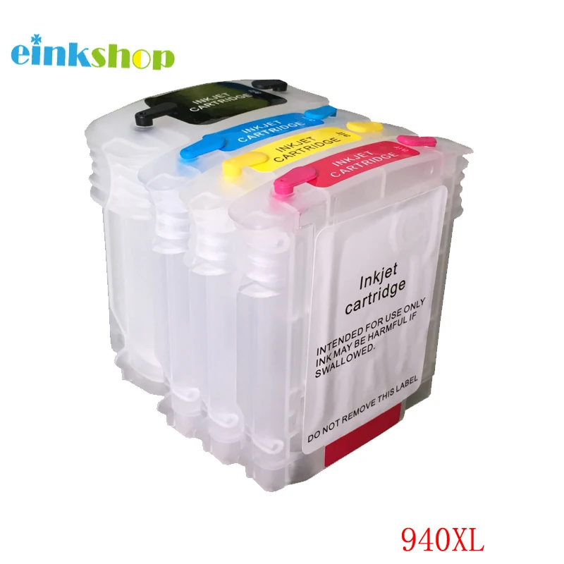 Цена Einkshop бренд для HP 940 940XL Пустой многоразового картридж с чипом подходит для принтера HP Officejet Pro 8000 8500 8500a