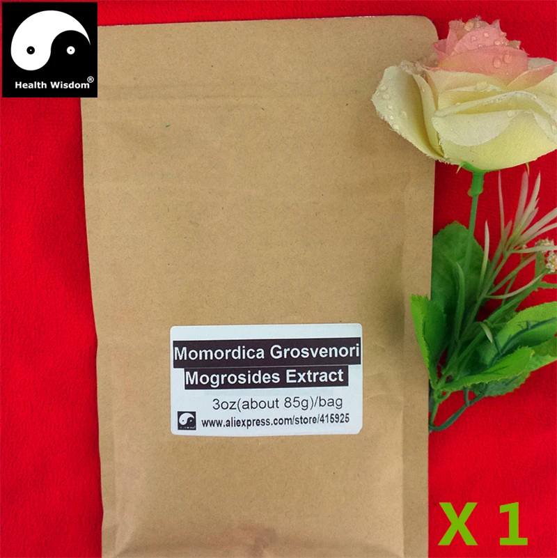 

Chinese Fructus Momordica Grosvenori Extract Powder 10:1 3oz Pure Mogroside Natural Luo Han Guo Sweetener No Fillers Food Sugar