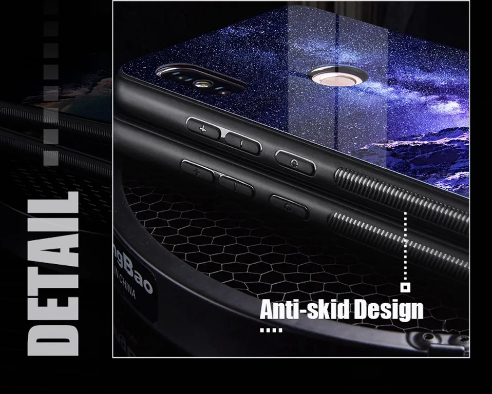 Stars Glass Case For Xiaomi Redmi Note 5 Pro 4X Coque Silicone Luxury Case For Xiaomi Mi A1 A2 Lite Redmi 6A 6 Pro 5 Plus Cover  (5)