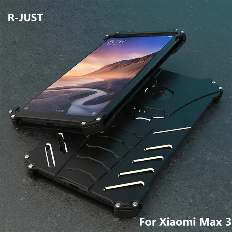 Xiaomi Mi Max 3 Металл чехол для телефона R просто Бэтмен Алюминиевый металлический