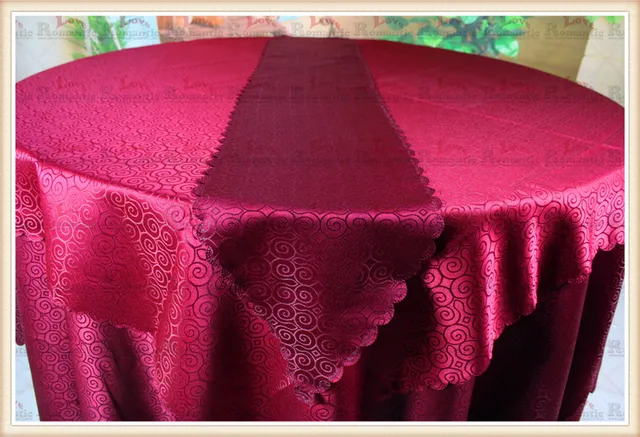 2016 new design burgundy color clouds jacquard table runner for weddingspartyhotelhome suppliesdecorations