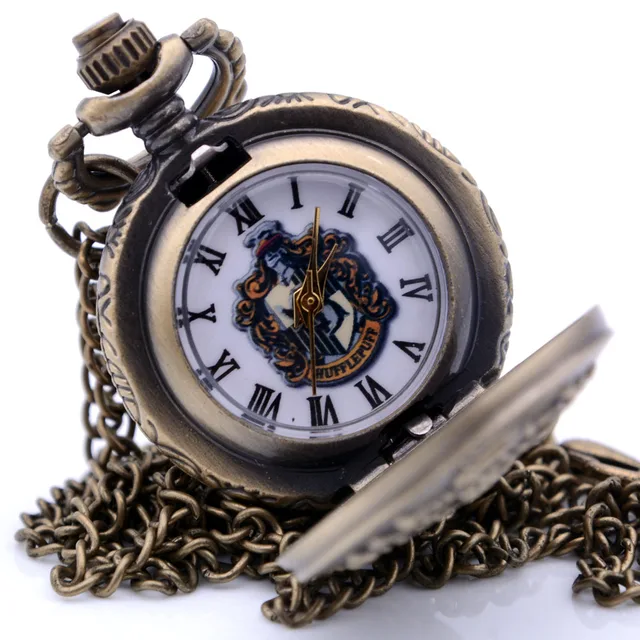 Small Size Antique Steampunk Harry Potter HUFFLEPUFF Mens Quartz Pocket Watch Pe Small Size Antique Steampunk Harry Potter HUFFLEPUFF Mens Quartz Pocket Watch Pe