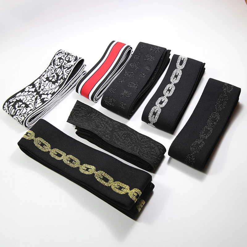 

3.6cm 4cm 5cm 6cm width elastic bands for underwear underpants knickers Jacquard softy elastic webbing 5meters/lot