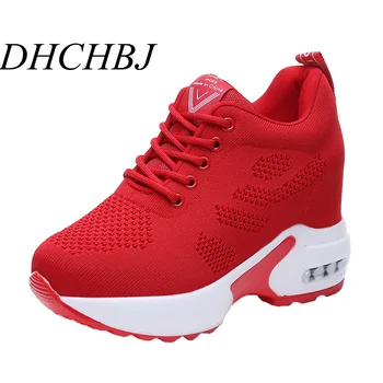 

2019 Summer Women sneakers High Heels Platform shoes white sneakers Casual Woman Wedges Shoes Ladies