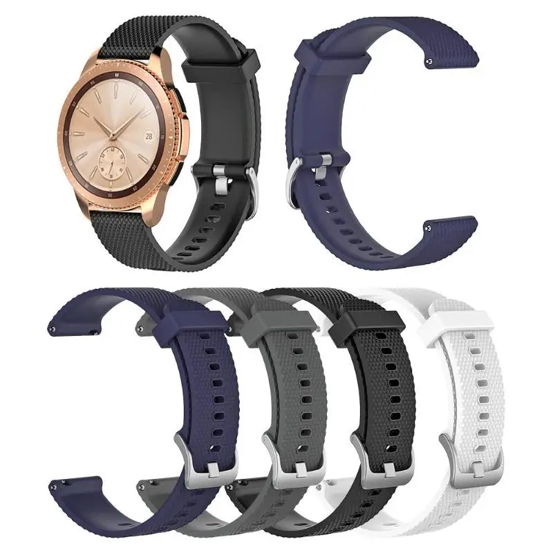 

S/L Size 20mm Silicone Adjustable Watchband Bracelet Wrist Strap Replacement for Samsung Galaxy Watch 42mm Watch Bands Promotion