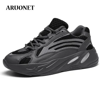 

ARUONET Brand Breathable Sneakers Summer Man Casual Shoes Lace-Up Air Men Shoes Flats Street Style Dad Shoes Men's Krasovki