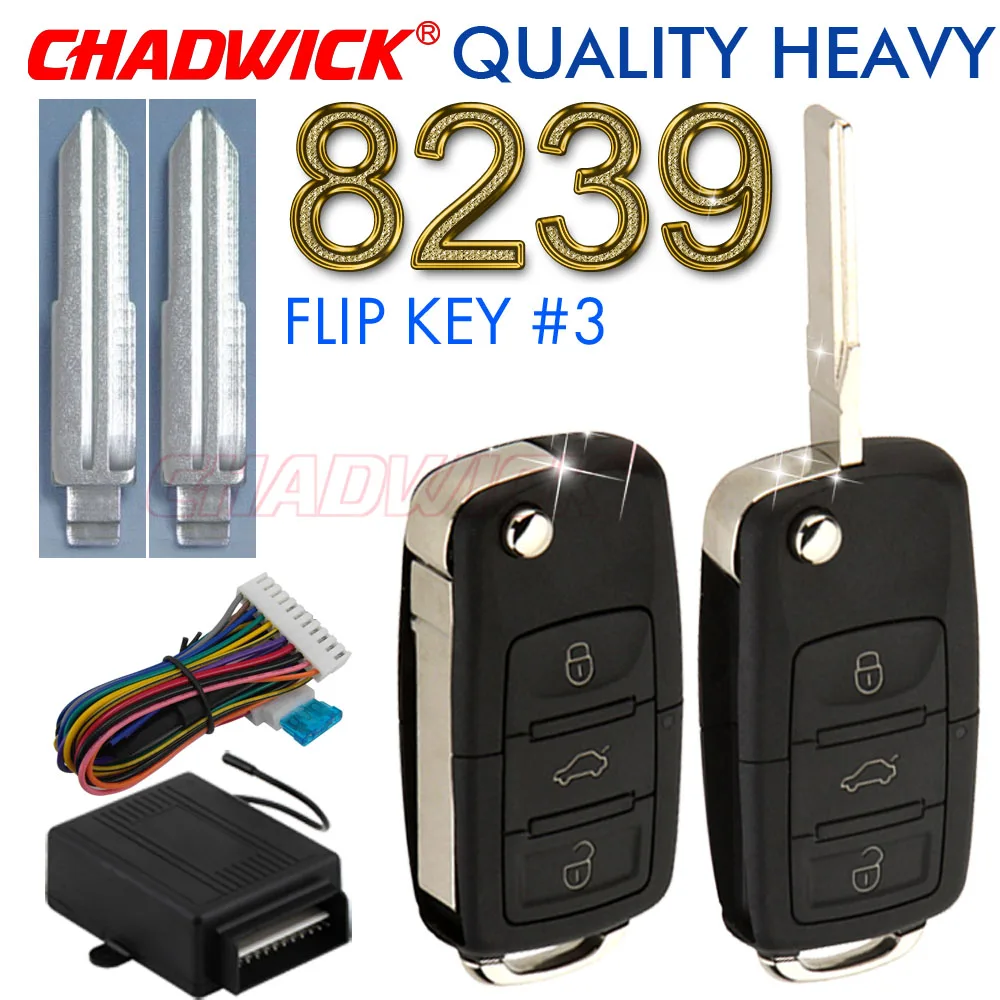

Quality Heavy Flip key keyless entry system for CD3 CD5 remote control door lock locking CHADWICK 8239 Keychain Window Up raise