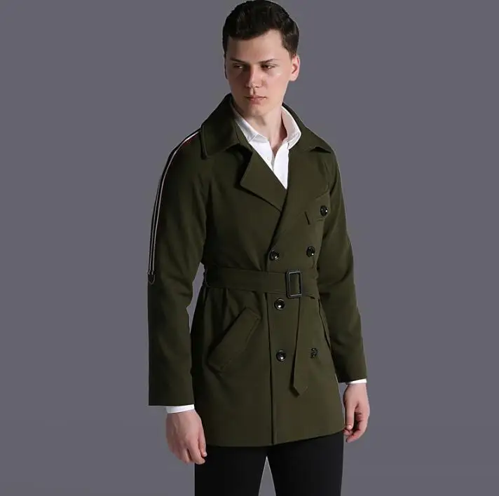 Spring autumn 2019 new designer loose trench coat men