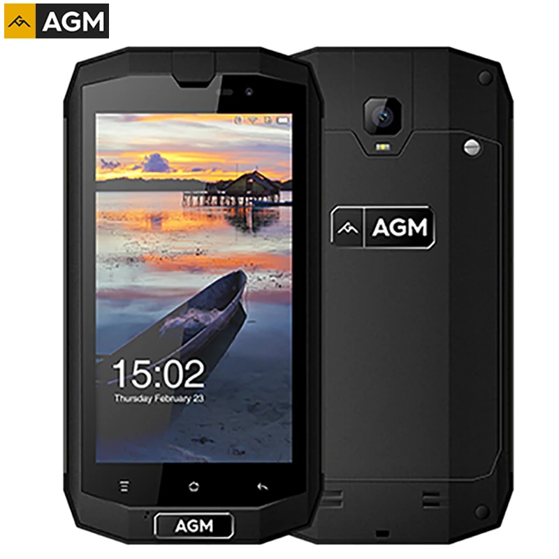 AGM A1Q RAM 4GB+ROM 64GB IP68 Waterproof 5.0'' Android 7.0 Qualcomm MSM8916 Quad Core 4050mAh