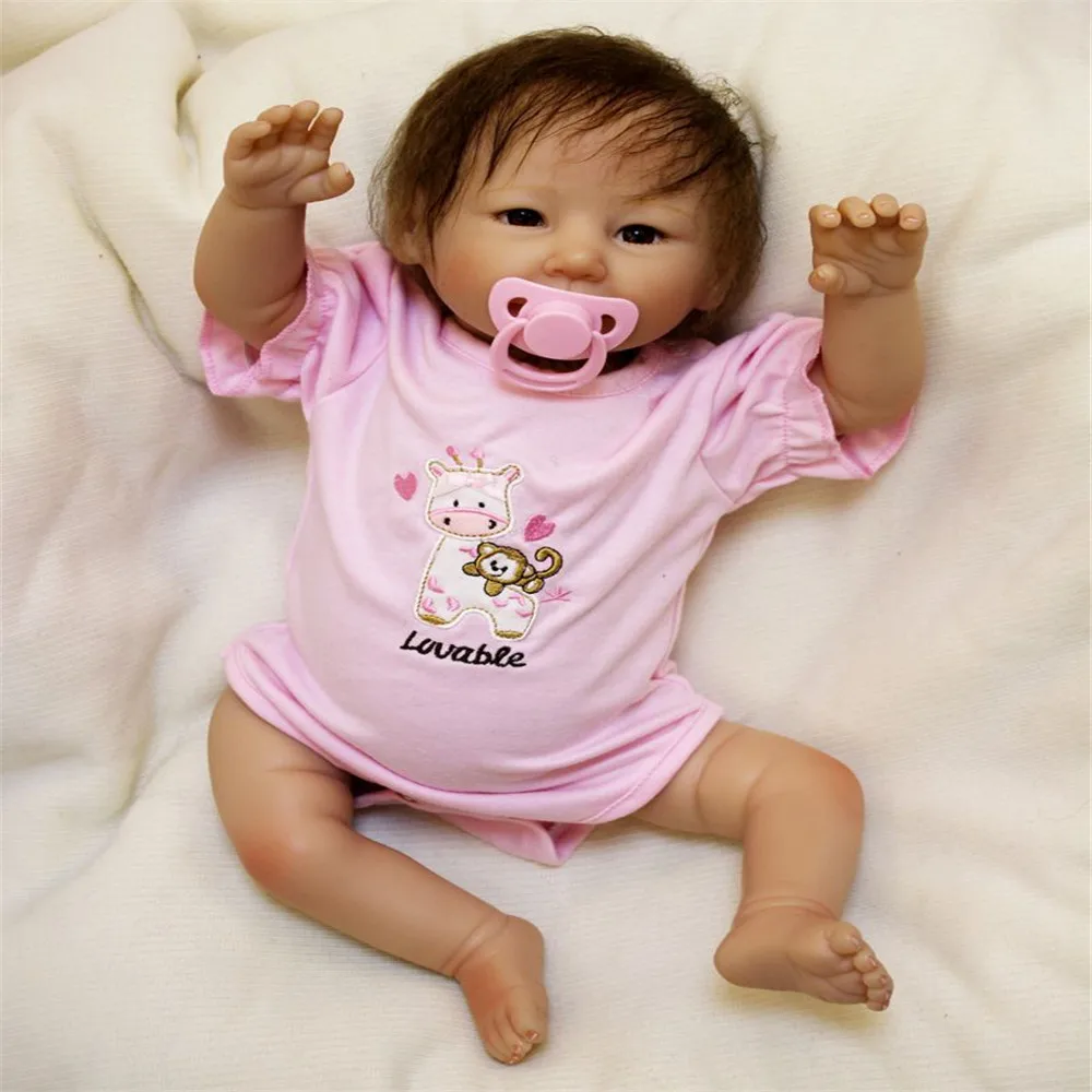 

SanyDoll 20 inch 50 cm Silicone baby reborn dolls, Beautiful doll for boys and girls holiday gifts
