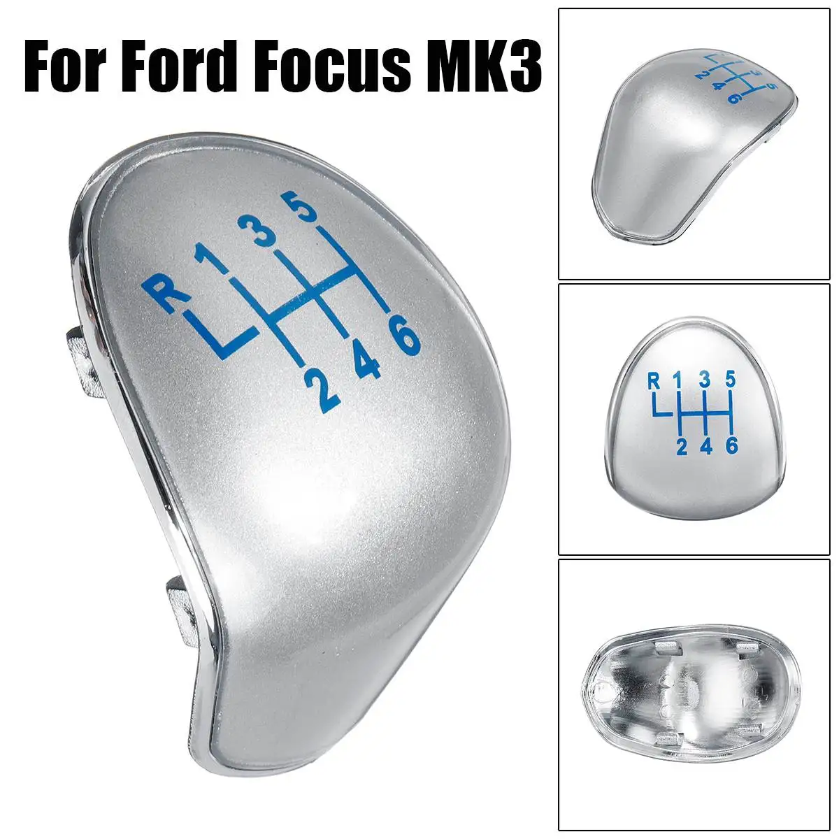 

Car Gear Selecter Cap Gear Shift Knob Insert Cover 6 Speed Replacement Parts for MK3 2.3 EcoBoost RS Blue 1937453