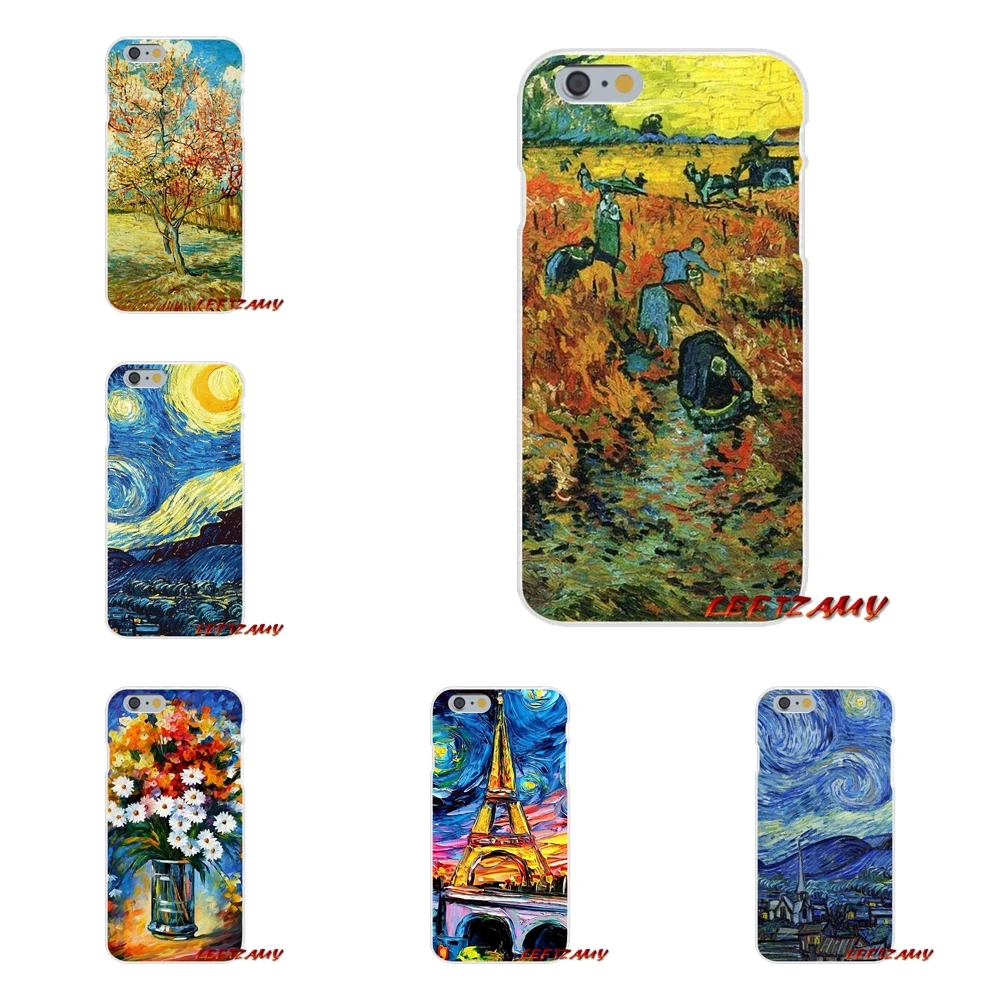 Для samsung Galaxy S3 S4 S5 мини S6 S7 край S8 S9 плюс Примечание 2 3 4 5 8 Звездное ночь Ван Гога