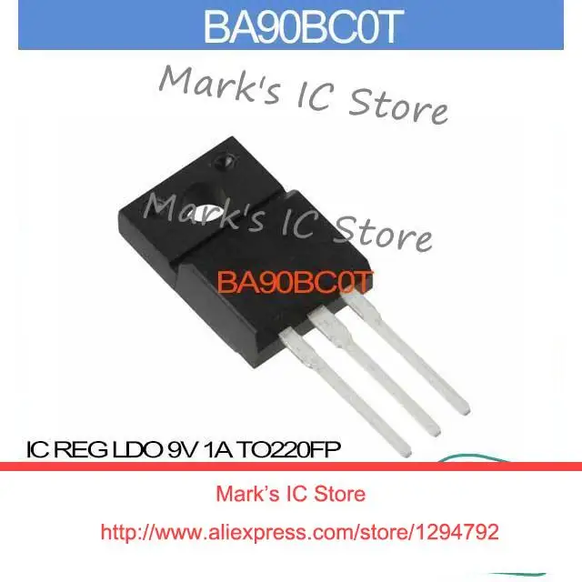 

BA90BC0T IC REG LDO 9V 1A TO220FP BA90BC0 Semiconductor 90B BA90B 90BC BA90 90BC0