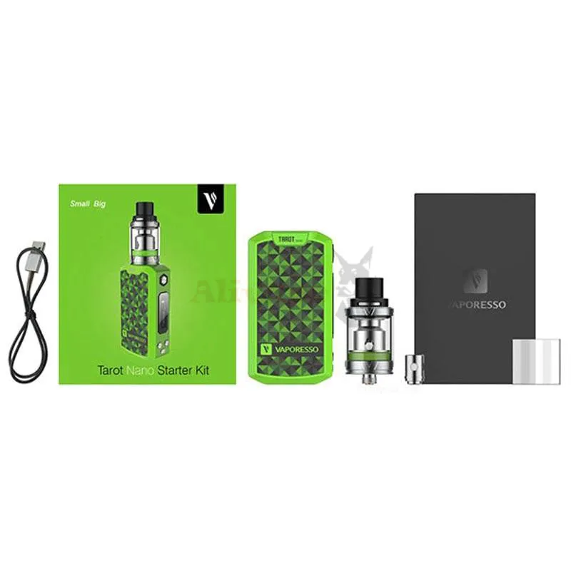 Vaporesso Tarot Nano TC Starter Kit with 2500mAh Battery 80W Tarot Nano Box Mod 2ml VECO EUC Tank elektronik sigara e sigara  2