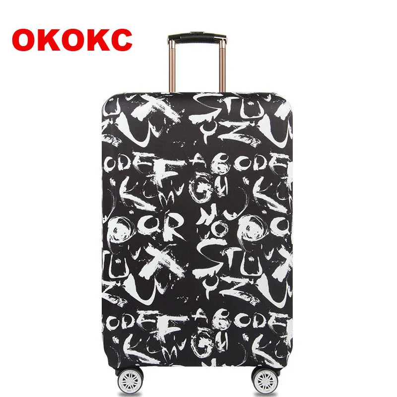 

OKOKC Colorful Elastic Suitcase Cover Thick Luggage Protective Cover, Apply to 18-32inch Cases, Travel Accessories