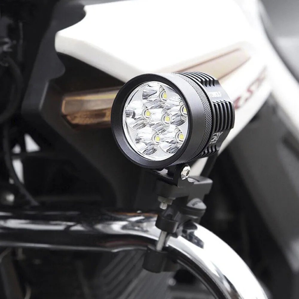 Motorcycles 2x LED Auxiliary Fog Light Assembly Driving Passing Lamp For BMW Suzuki Honda Yamaha Auxiliary Fog Lights (31)