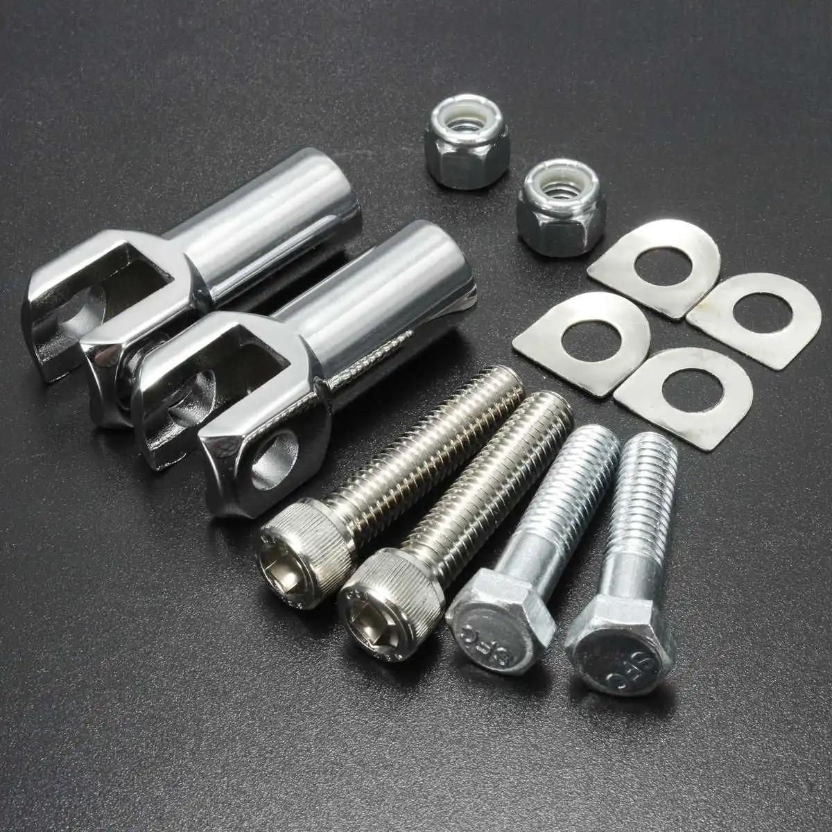 Comprar 2 pulgadas pasajero reposapiés PEG Mount soporte horquilla kit para Harley Softail