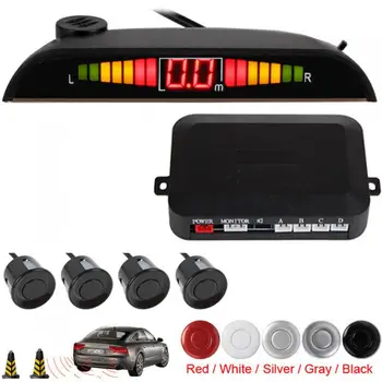 

Car Parking Sensor Kit Digital LED Display with 4 Sensors Reverse Car Parking Assistance Backup Radar Monitor System