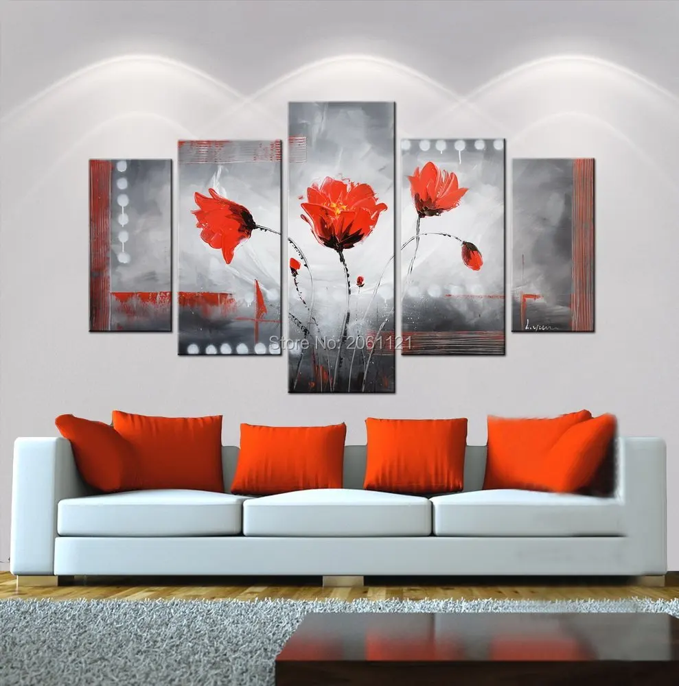 Online kopen wholesale rood grijs woonkamer uit china rood grijs ...