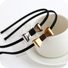 Design simples Prata-banhado a Ouro Chapeado Metal Moderno Arcos Headband Faixas de Cabelo para As Mulheres Meninas Acessórios para o Cabelo Headwear