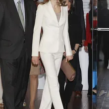 Заказ модные цвета слоновой кости женские Смокинги для женихов костюмы для женщин максимумом нагрудные три кнопки женщины suitstwo костюм