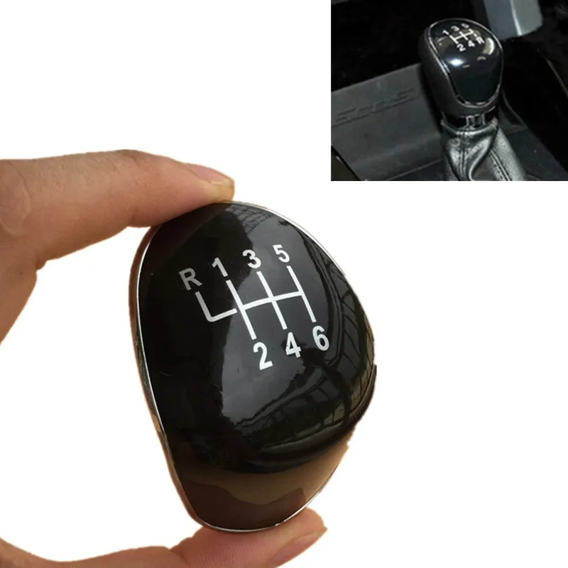 

For Ford Fiesta MK7 Focus MK2 Kuga Transit 5/6 Speed Gear Shift Knob Lever Stick Handle Head Cap Cover Car Styling Accessories