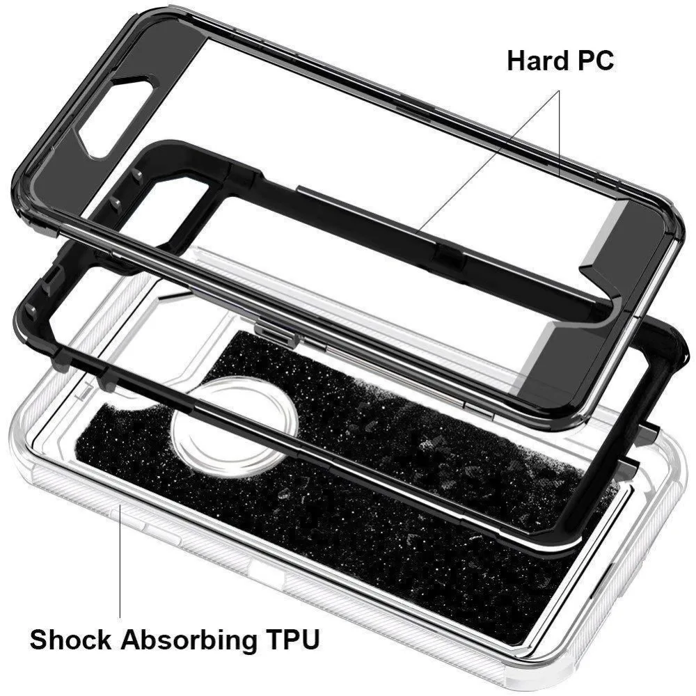 Calidad superior para iPhone 8 Plus XR XS Max 7 brillo líquido defensor claro Bling movediza funda Calidad superior para iPhone 8 Plus XR XS Max 7 brillo líquido defensor claro Bling movediza funda
