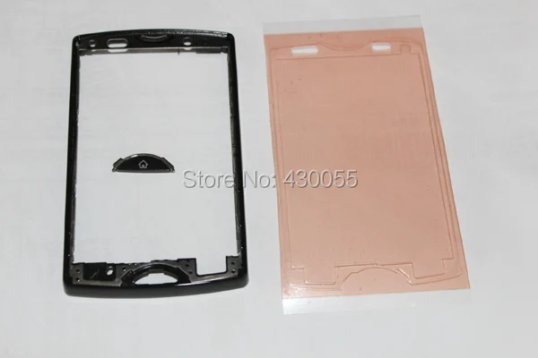 

Black Ymitn New Housing For Sony Ericsson Xperia SK17 SK17i Housing Front Faceplate Frame Cover Main Home Keypads,Free Shipping