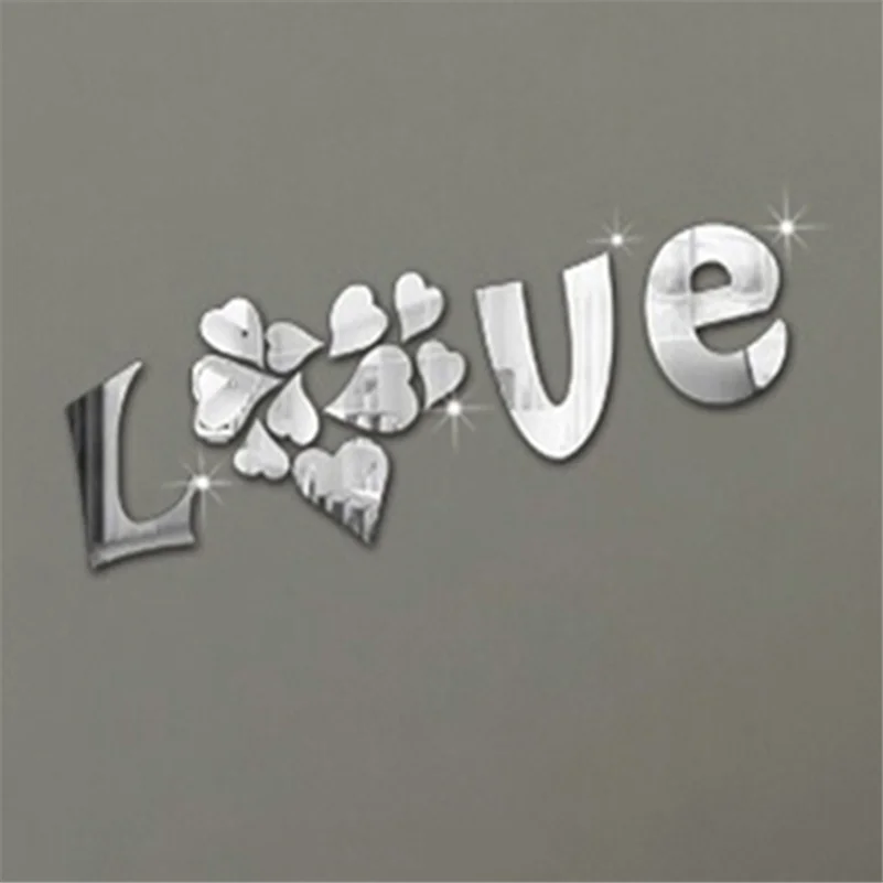 500*220mm wedding love letters Home decoration English 3D ...