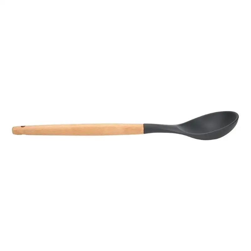 Деревянная ручка Силиконовая кухонная утварь лопатка антипригарная кухонная утварь кухонная посуда инструмент для выпечки лопатка Черпак ложка