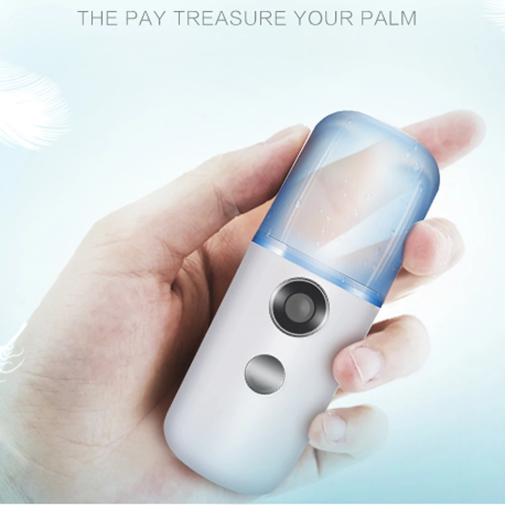 

Portable USB Rechargeable Nano Mister Humidifier Cooling Mist Mini Face Humidifier Eyelash Extensions Sprayer Facial Device 29