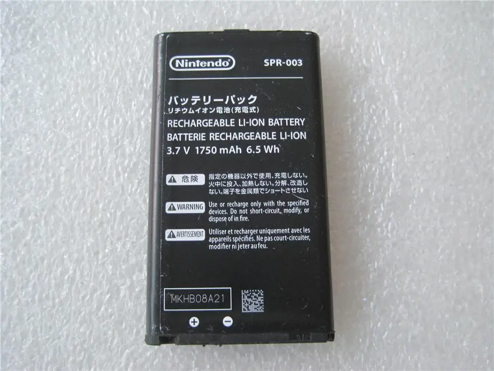 Оригинальный б/у для нового аккумулятора 3DSLL/3DSXL встроенный аккумулятор 1750 в