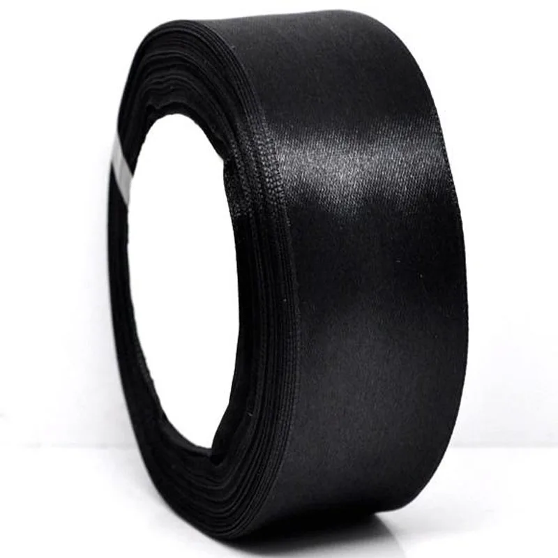 Buy 25yards 1Roll 1 1/2" Wide Black Satin Ribbon For