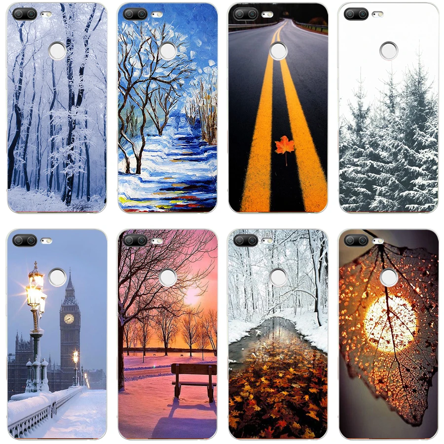 

43A trees of winter the perfect day Soft Silicone Tpu Cover phone Case for huawei Honor 9 Lite 10 p 9 10 lite case