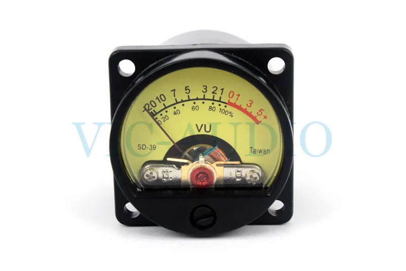 

1Piece Taiwan 500VU Panel VU Meter High Precision Audio Level Meter 6-12V Audio Level With Warm BackLight Free Shipping