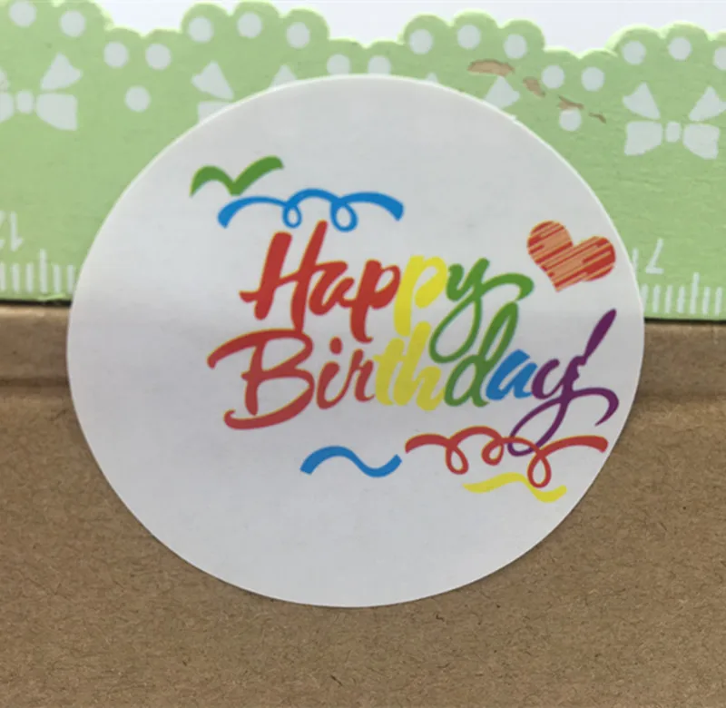 

120 Seal Label Sticker / Happy Birthday Stickers Lot