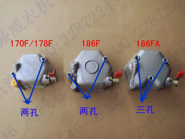 

air-cooled diesel generator engine accessories Cylinder Head Cover 170F 173F 178F 178FA 186F 186FA cylinder cover assembly