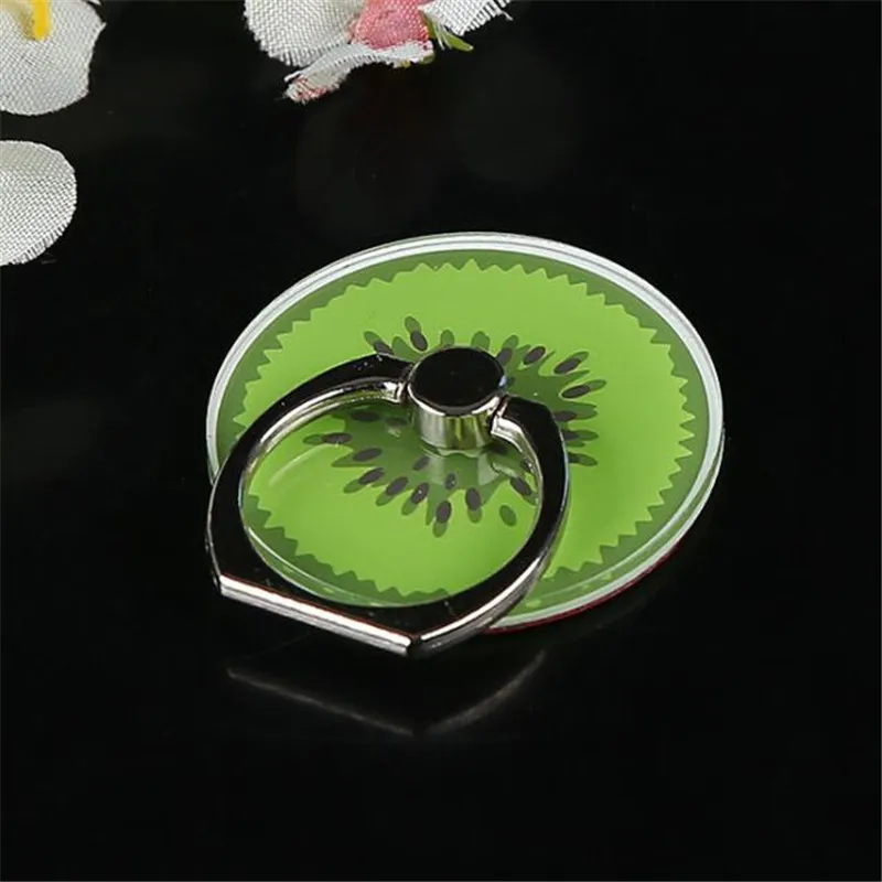 UVR Fruits Lemon cantaloupe Finger Ring Mobile Phone Smartphone Stand Holder For iPhone X 8 7 6 Plus IPAD Car Mount For Samsung