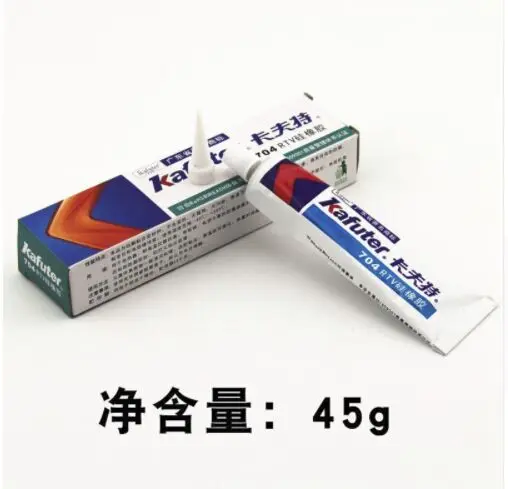 

704 black kafutel silicone rubber strong high temperature sealant electronic fixed insulation waterproof