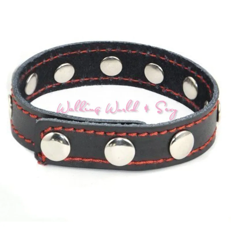 Sex Toys Adjustable Leather Cock Ring Delay Ring Bracelet Cockring Strap Ring Male Stimulator Penis Rings Erotic Sex Products (2)