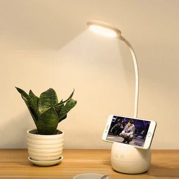 

Foxanon LED Desk Lamp 5W USB Rechargeable Table Lamp DC 5V Flexible Eye Protection Reading Dimming Lamp for Night Home Light