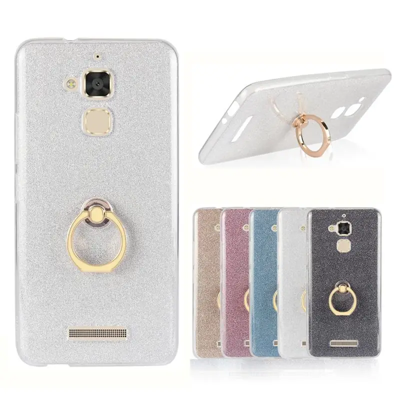 

XSKEMP Bling Ring Holder TPU Soft Case Cover For Asus Zenfone 4 Selfie Pro Max ZC550KL ZB500KL ZE554KL ZS570KL ZE550KL ZE552KL