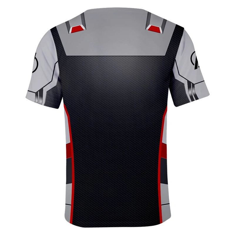 2019 New Adult Quantum Realm cosplay costume Avengers Endgame 4 costume T-shirt 3D printed Halloween Superhero Iron Man Clothing