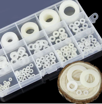 

M4-M18 White nylon gasket insulated flat gasket hard Gasket Sealing Washer Spacer Using For G 1/2" 3/4" 1" BSP Fitting x125 PCS