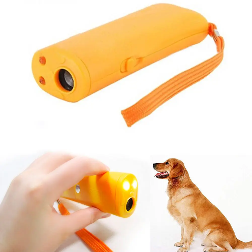 JX-LCLYL 3 In 1 Dog Training Repeller Stop Barking LED Light Ultrasonic Anti Bark Device