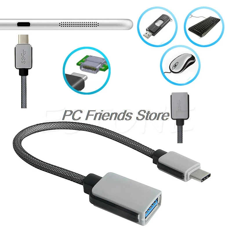 

USB C USB 3.1 Male Type C to USB 3.0 Female OTG Data Cable Connector For LG G5-PC Friend